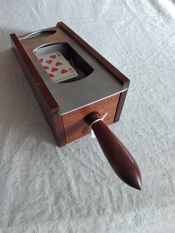 Sabot de croupier en acajou