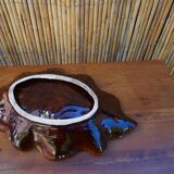 Vintage orange Vallauris dish