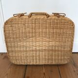 Large rattan suitcase 48 cm x 35 cm