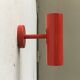 Mid-century minimalist red wall lamp, set of 2.