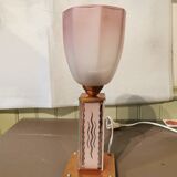 Art Deco lamp in copper and glass