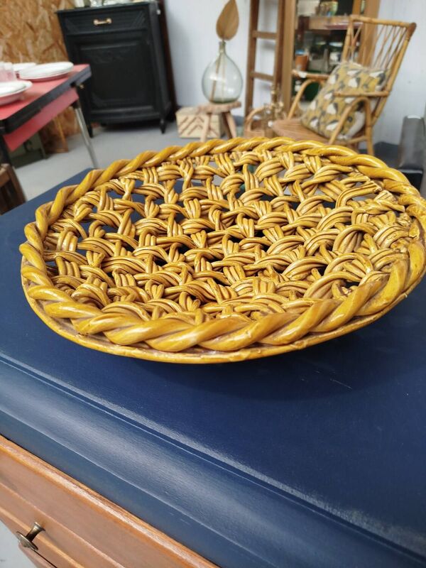 Corbeille a fruits céramique vintage