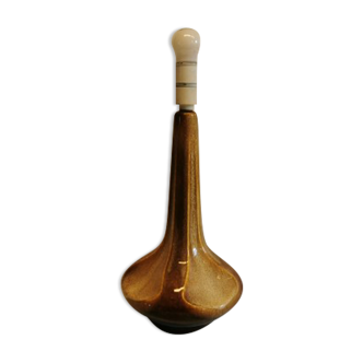 Wild lamp from Danish Søholm ceramics, in beautiful golden brown glaze. Danish Design