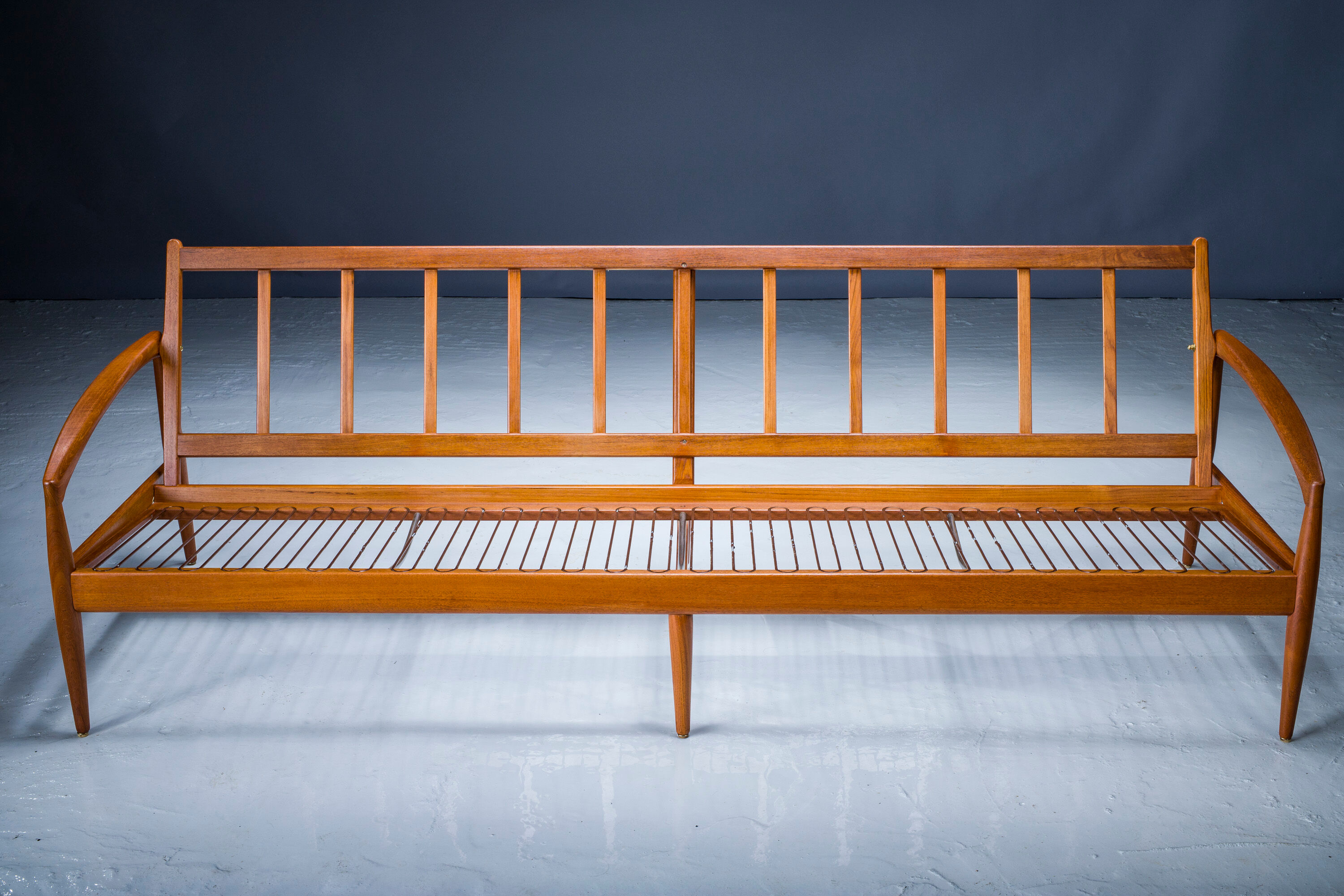 Model 121 Paper Knife Easy Chairs and Sofa by Kai Kristiansen for Magnus Olesen, 1960s, Set of 3