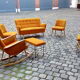 Scandinavian years 50-60 rocking orange