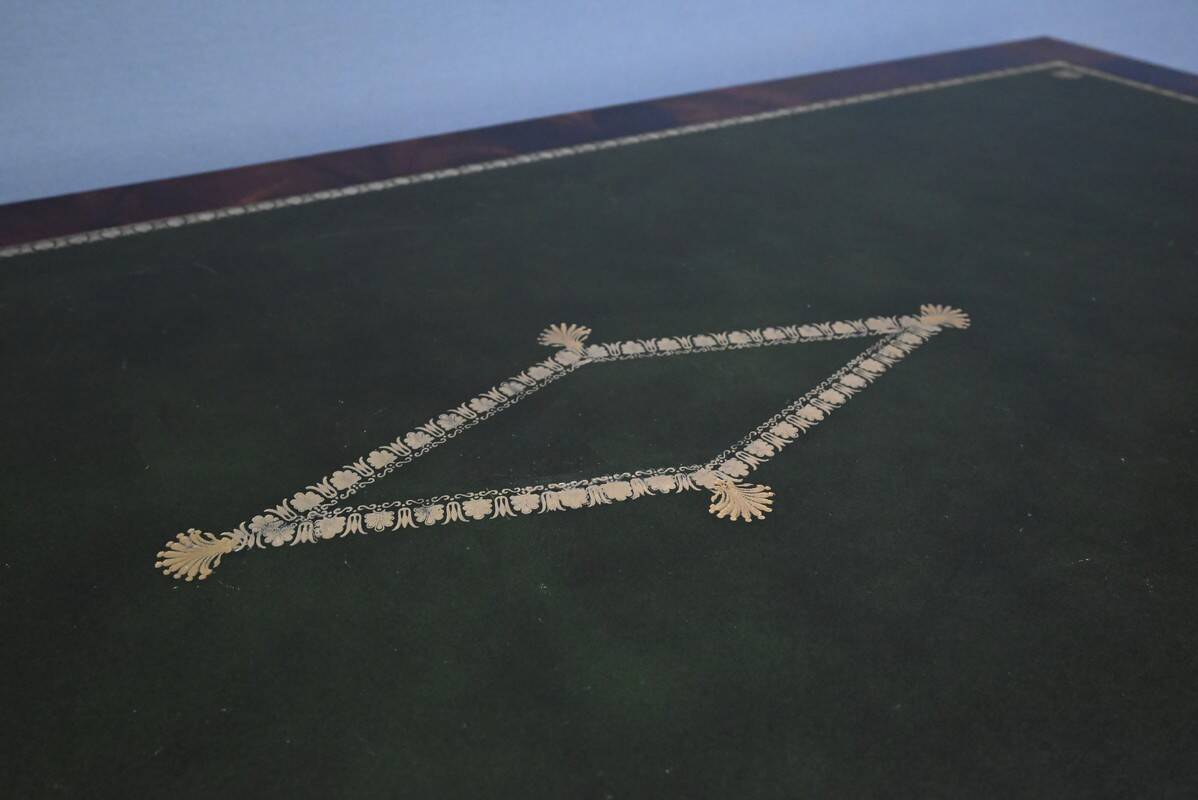 Mahogany desk, Egyptomania style – 20th century