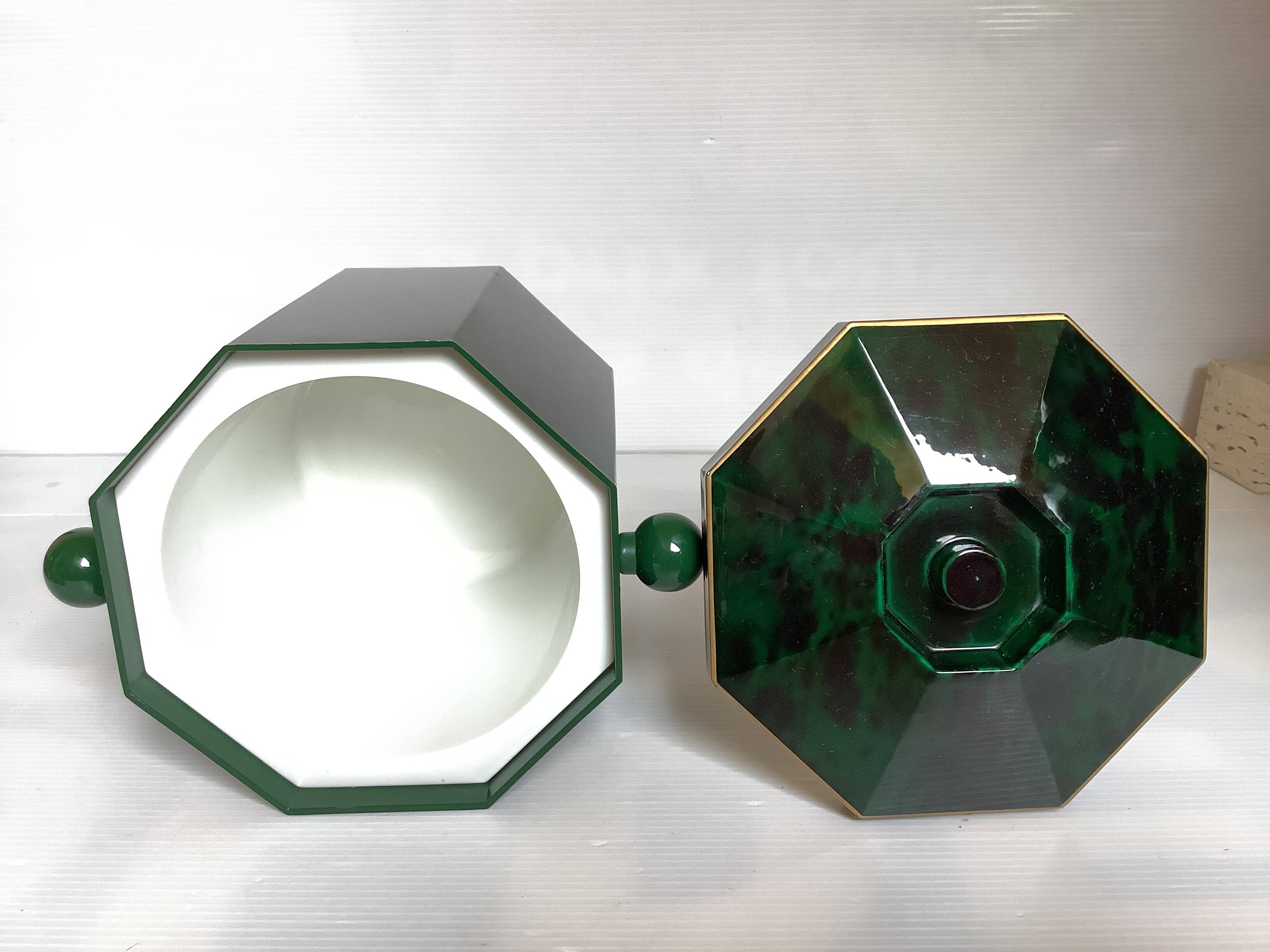 Melarti Green Octagonal Ice Bucket