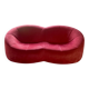 Canapé pumpkin 2 seats – pierre paulin for ligne roset – red alcantara
