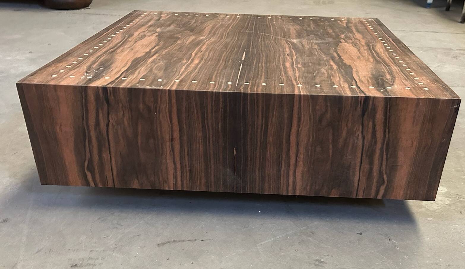 Side table in Macassar ebony