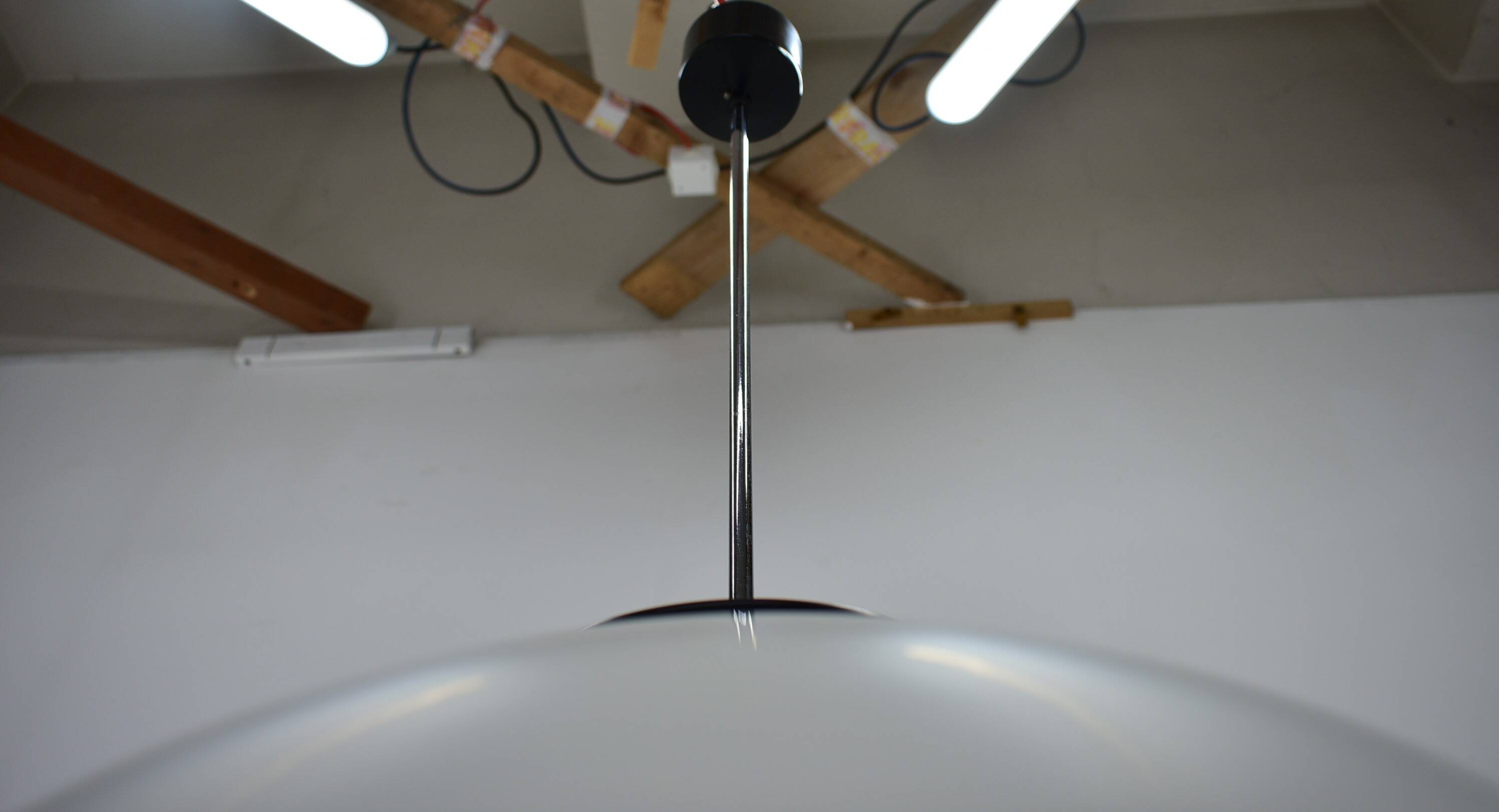 Mid-Century Glass Pendant by Jaroslav Bejvl for Kamenicky Senov, 1960's