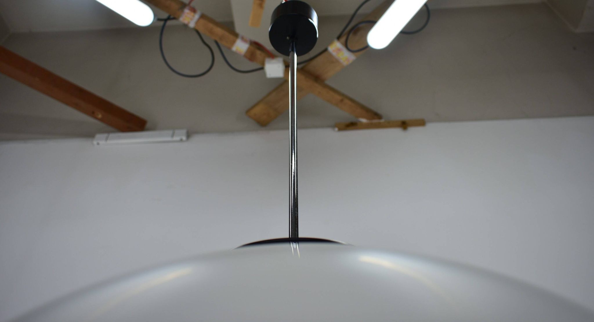 Mid-Century Glass Pendant by Jaroslav Bejvl for Kamenicky Senov, 1960's