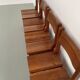 Dining table and 4 chairs, mountain furniture from the 1960s.