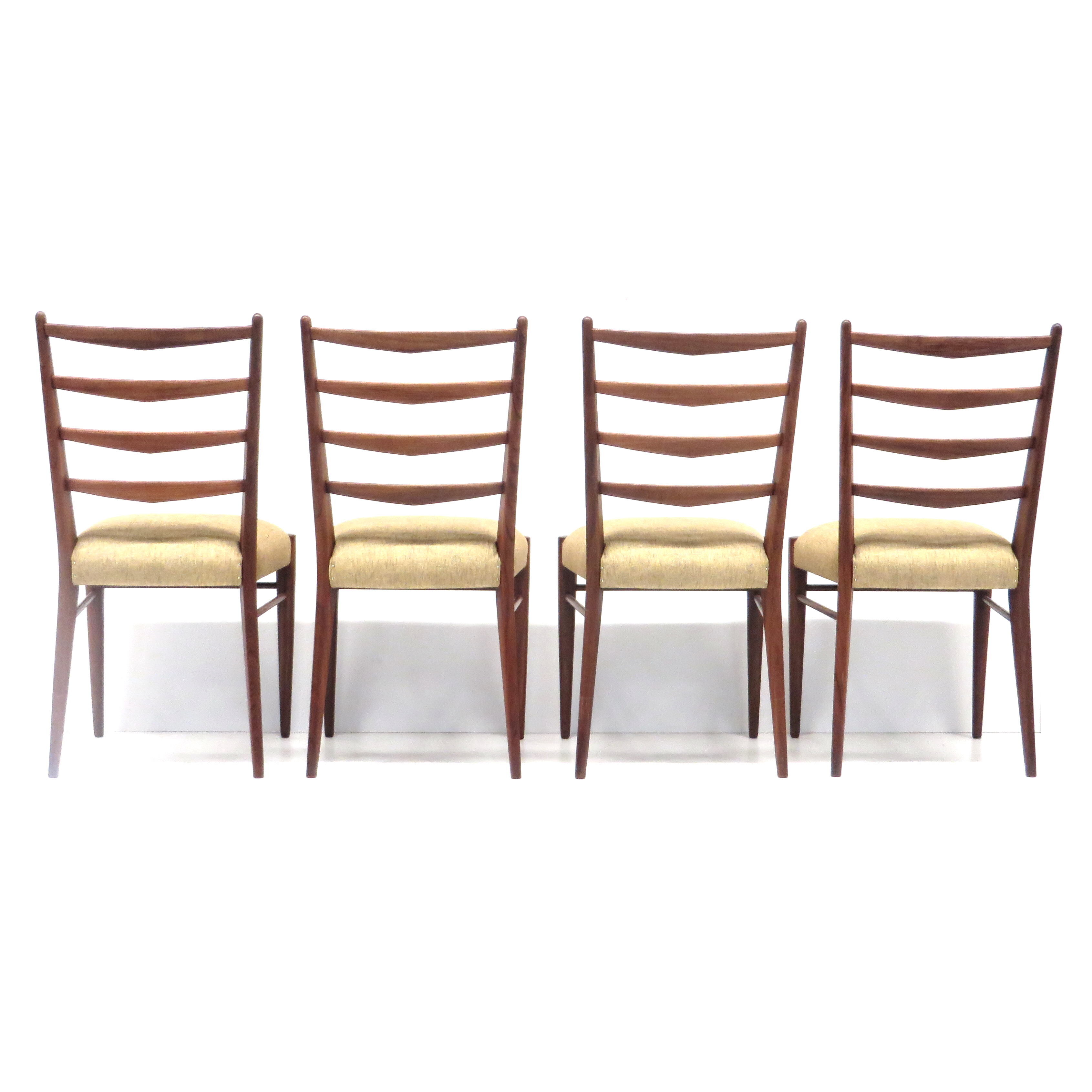 Set of 4 vintage dining room chairs by Cees Braakman for Pastoe Model CB09