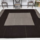 8x9 Shades Of Gray & Black Modern Turkish Rug, 242x278Cm SK 2367