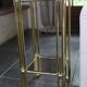 Brass side table, 1970s-1980s