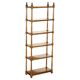 Bibliothèque vintage style Regency en acajou flammé 198 cm