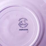 6 Art Deco earthenware dinner plates