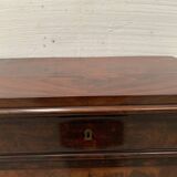 19th century mahogany and veneer cardboard or notary cabinet