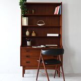 Danish teak 1950s bookcase with drawers