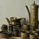 Coffee/tea service "Totem" Portmeirion – Susan Williams-Ellis – Green O