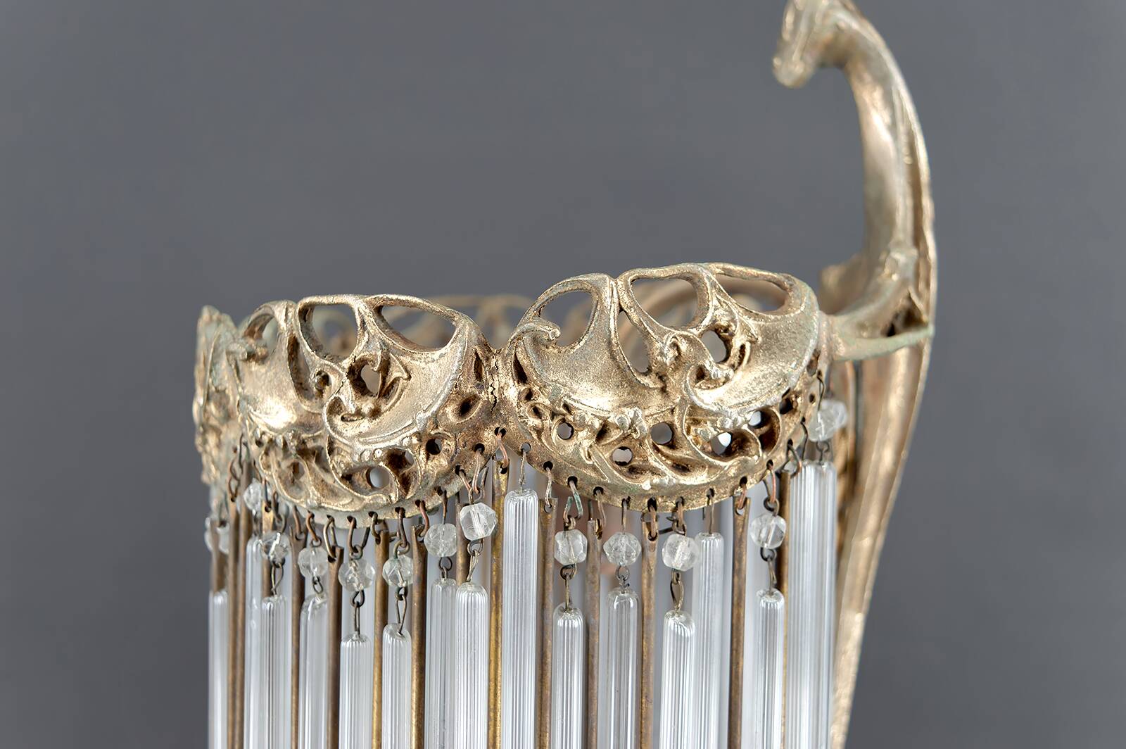 Bronze Lamp and Pendants by H. Guimard, France, Art Nouveau, c. 1910