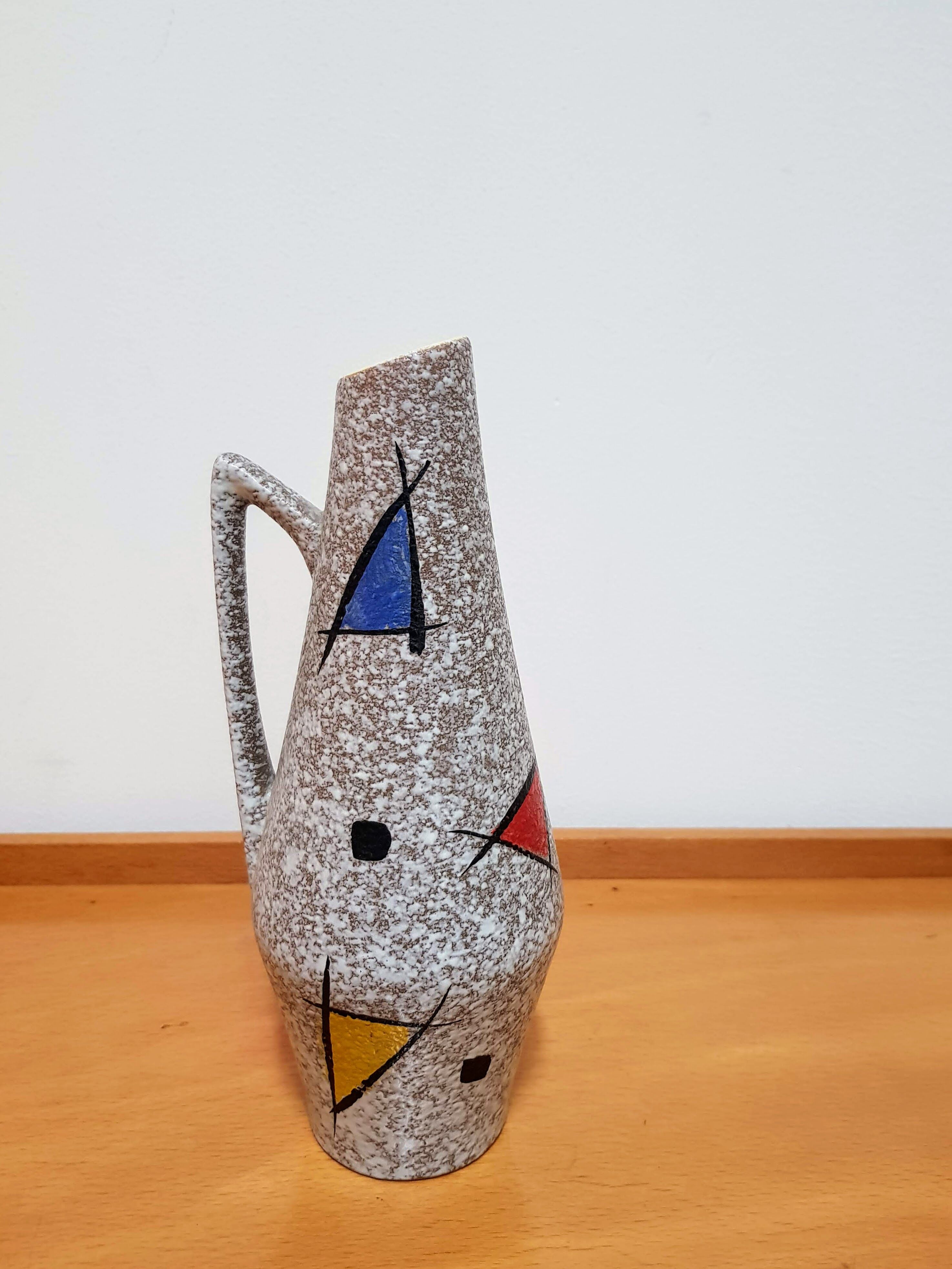 Vintage Fat Lava West German Ceramic Vase by Heinz Siery