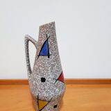 Vintage Fat Lava West German Ceramic Vase by Heinz Siery