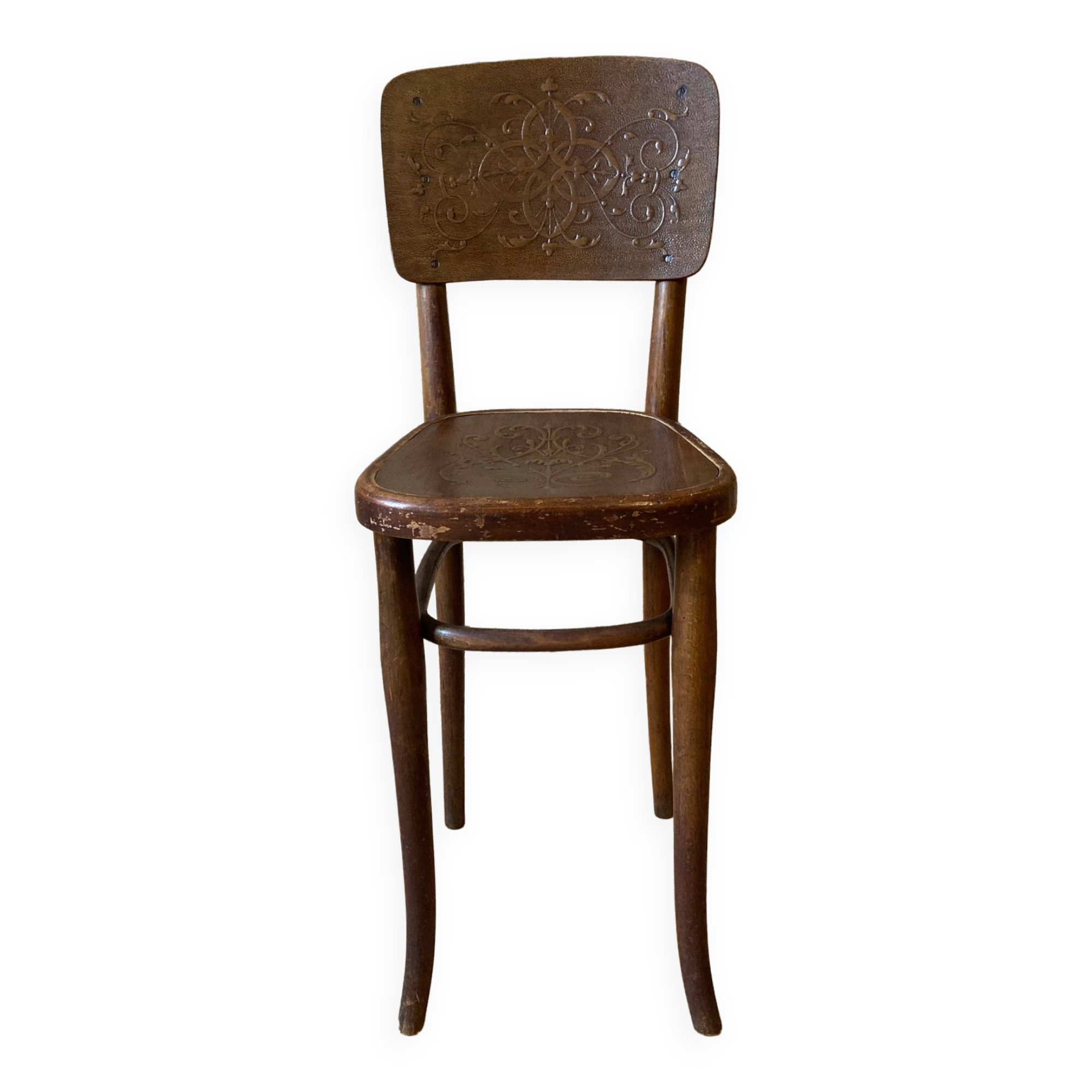 Thonet chair, 1900s-1920s, embossed seat