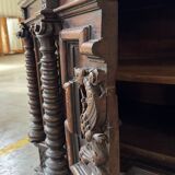 L XIII style oak sideboard