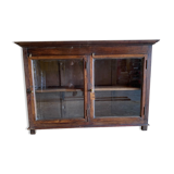 Buffet with glass door in old teak