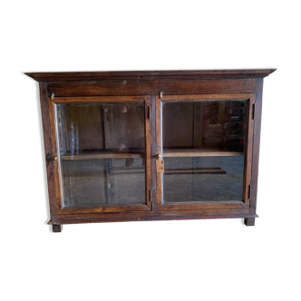 Buffet à porte vitrée en Teck ancien