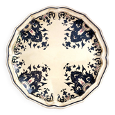 Decorative earthenware plate from Salins France decor Quevilly 25.5 cm