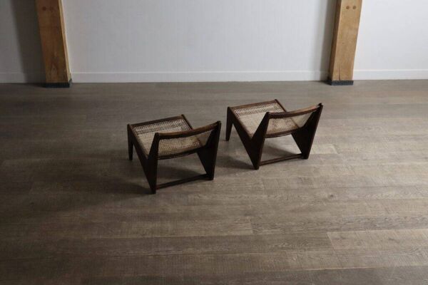 Chaises Kangourou Pierre Jeanneret PJ-SI-59, Inde, 1955