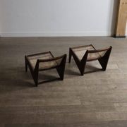 Pierre Jeanneret Kangaroo Chairs PJ-SI-59, India, 1955