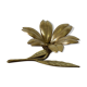1970 vintage brass flower ashtray