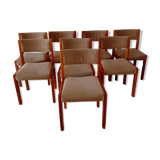 Set of 8 identical chairs