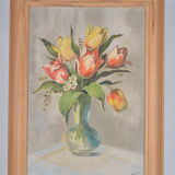 Nature morte bouquet de tulipes