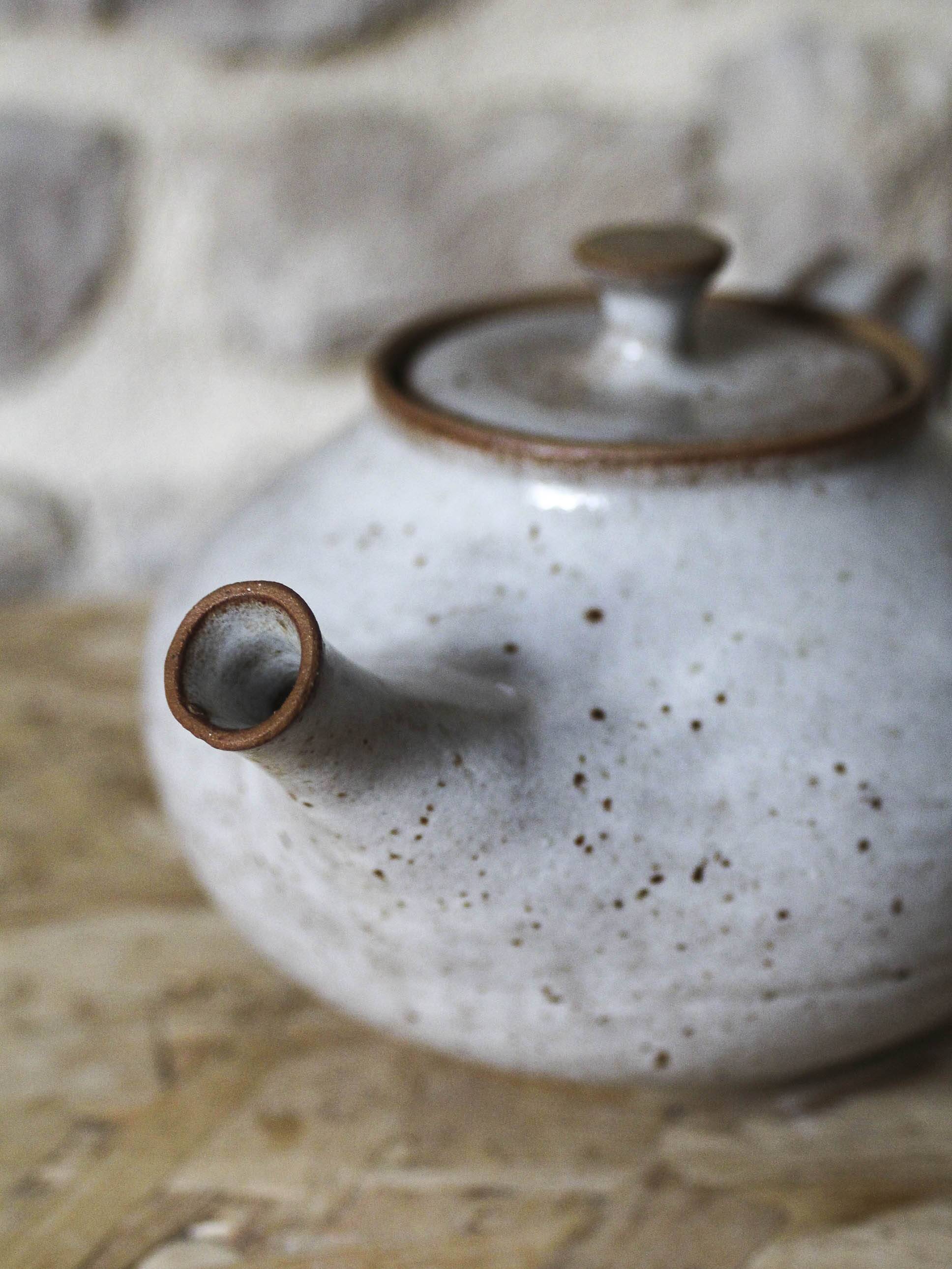 Roger Jacques Puisaye enameled stoneware teapot