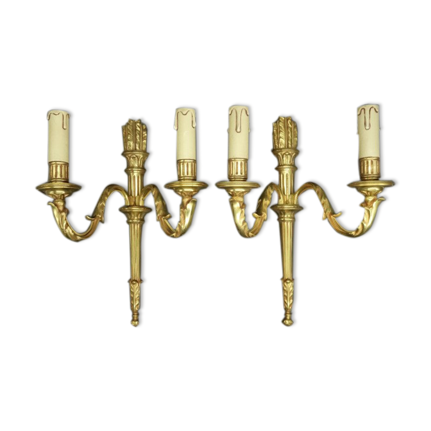 Paire d'appliques au carquois style Louis XVI - épi Paris