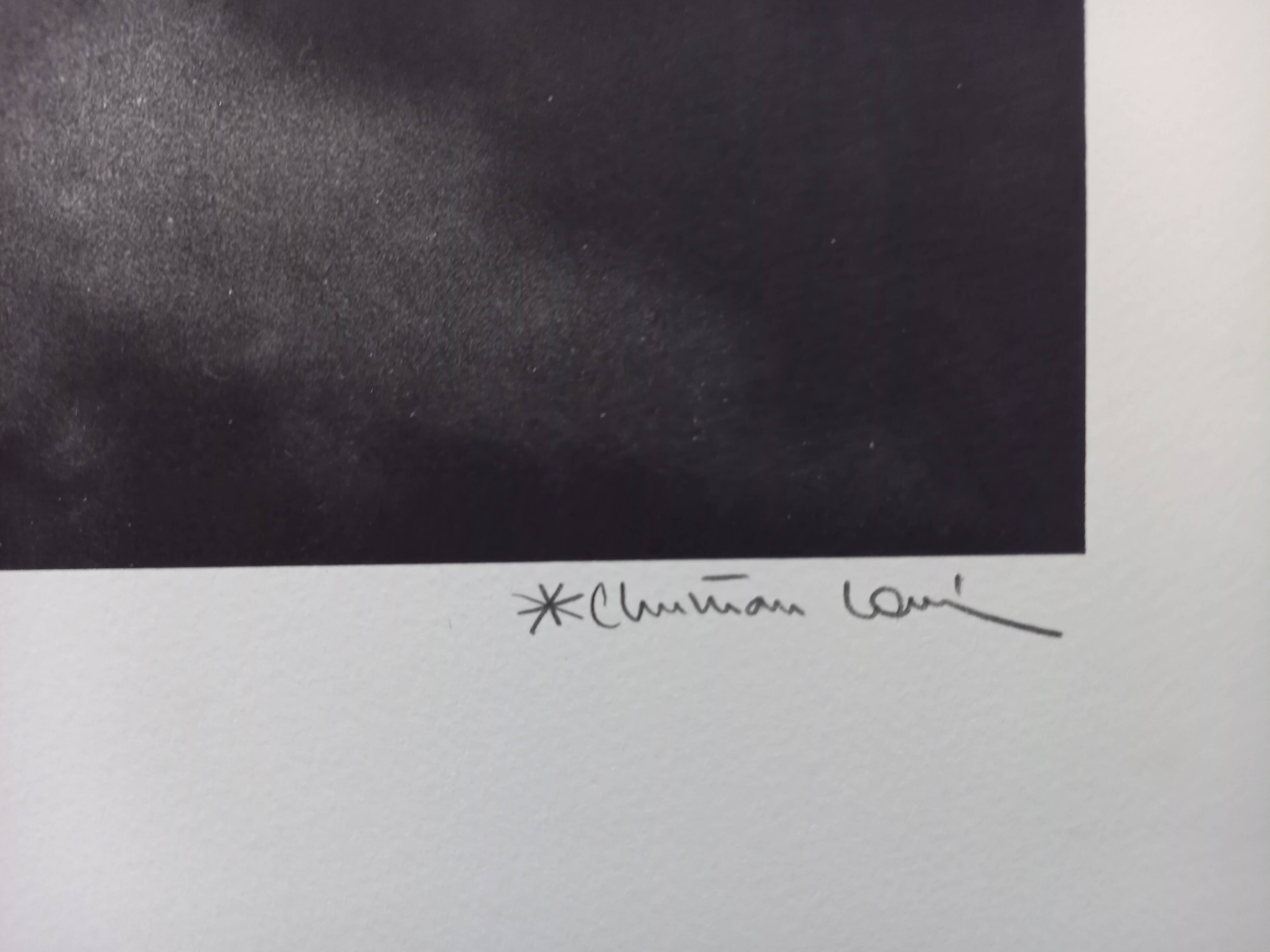 Silver photograph, screen print by Christian Louis (1948-2011), numbered and signed