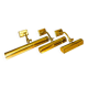 Lot of 3 djustable brass wall picture light up
