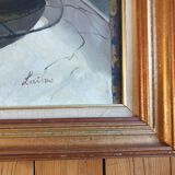 Oil on canvas Lainas Fontaine Saint Paul de Vence signed framed 72 X 62