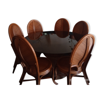 Set table and 6 chairs