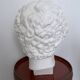 White plaster Greek head