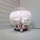 Large table lamp in blown honeycomb glass, 1970.