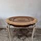 Table basse ronde cannée