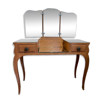 Mid-century hairdresser - triptych mirror