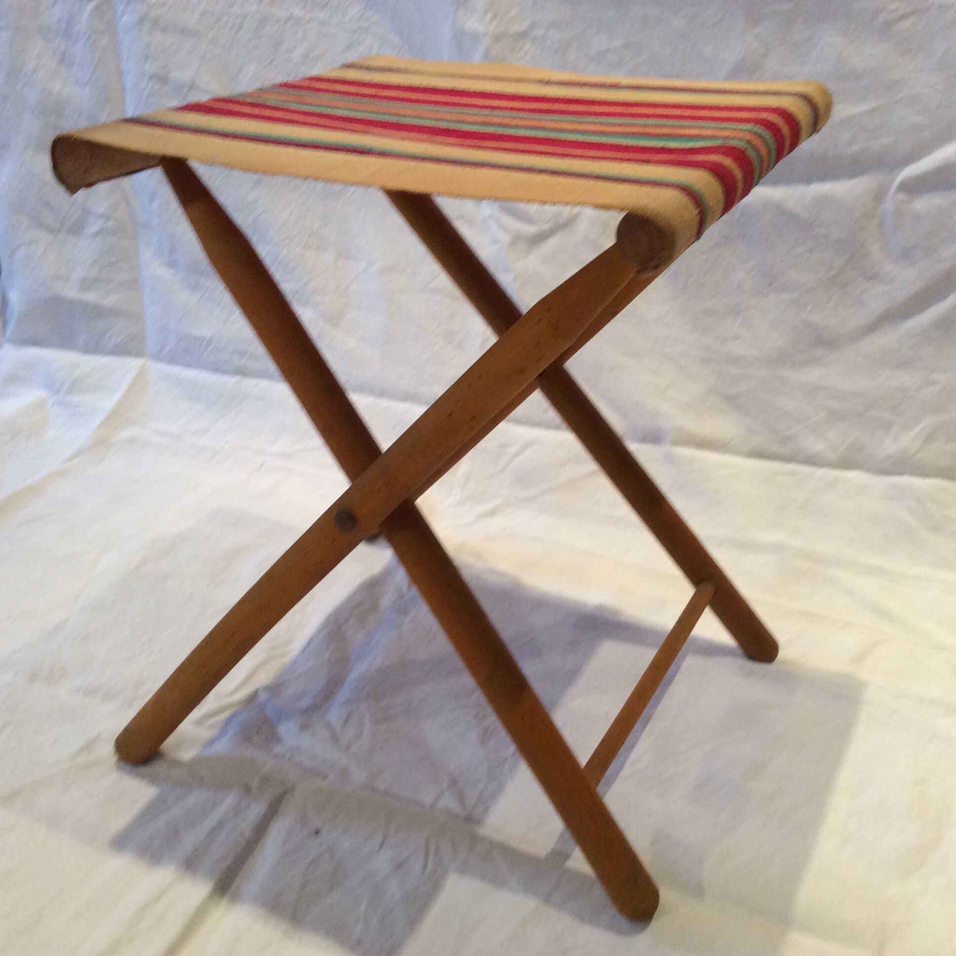 Folding vintage stool