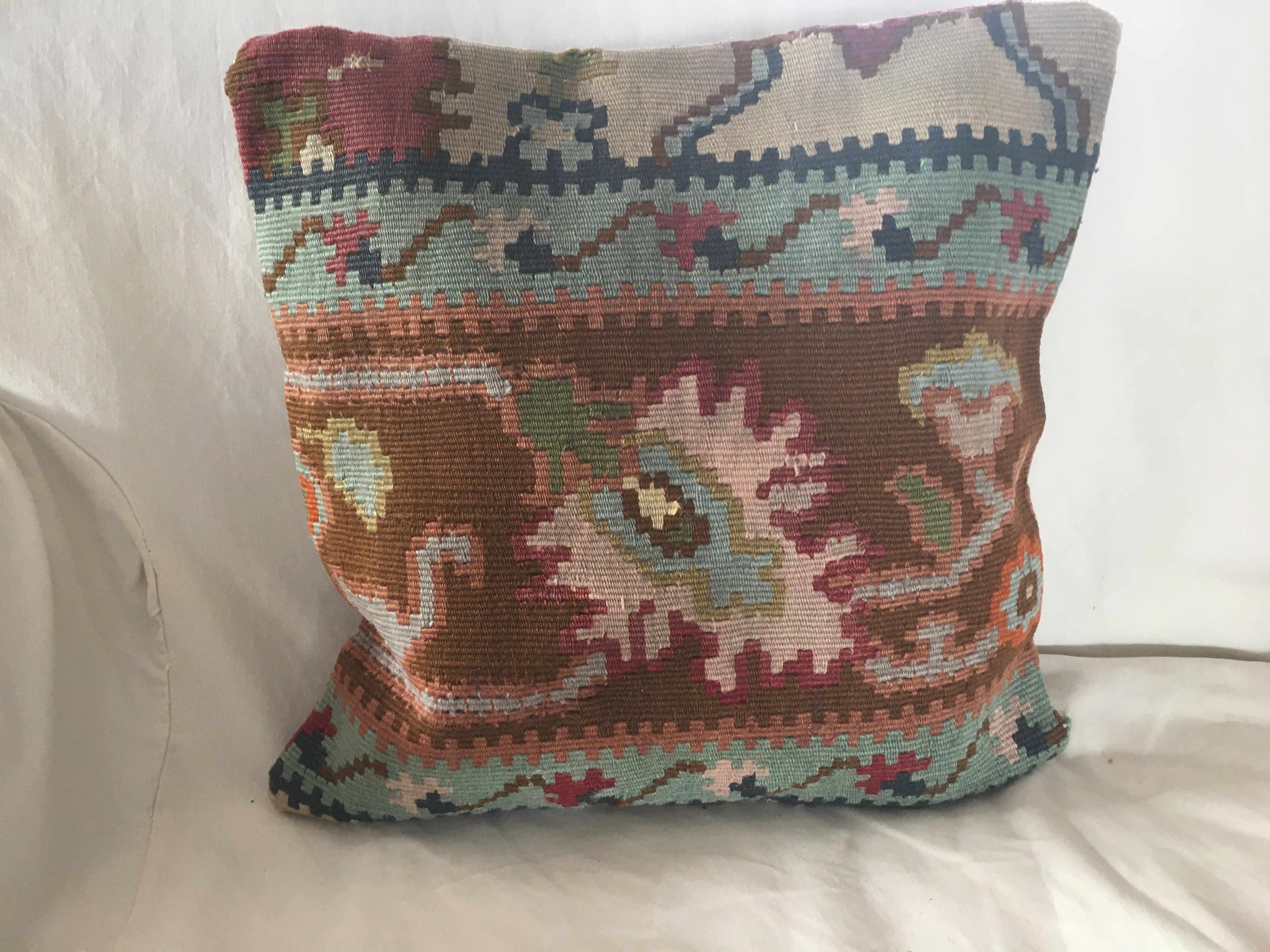 Lot of two Kilim cushion covers, 40-40cm