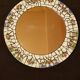 Ceramic mirror. Floral decor.